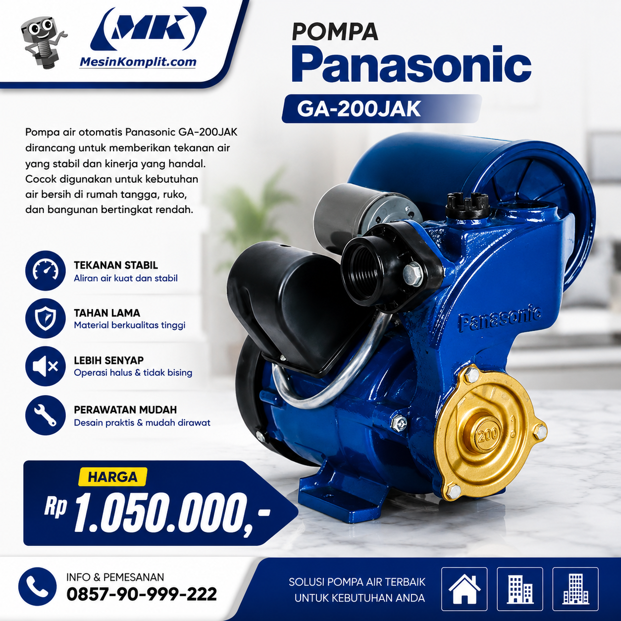 Pompa Air Panasonic Otoma...